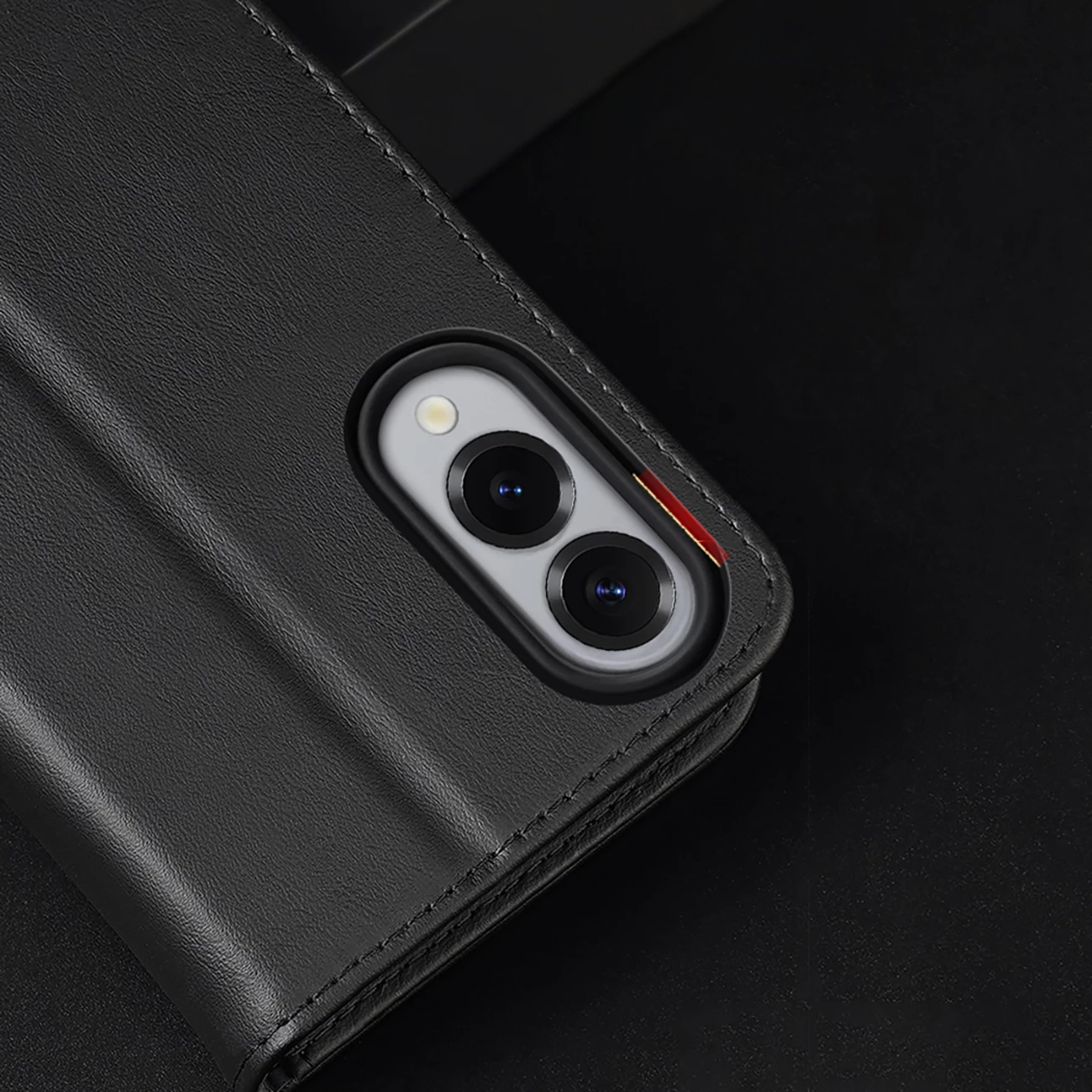 Mbështjellës Dux Ducis Hivo për Samsung Galaxy S25 Edge, me kapak, RFID, i zi