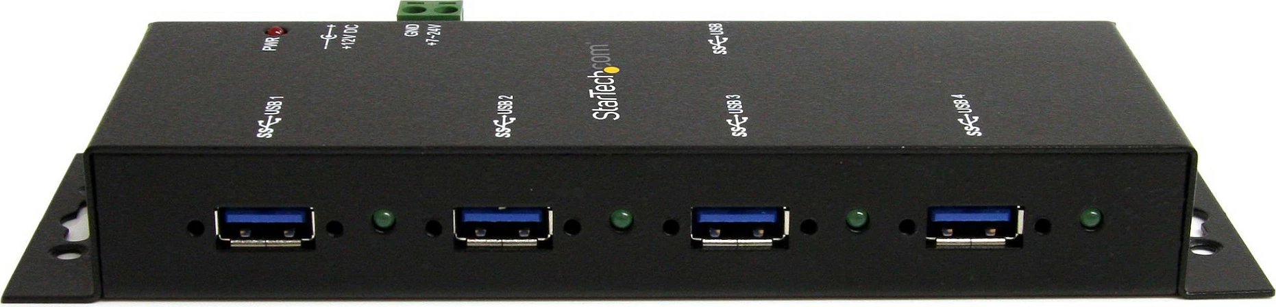 USB Hub industrial StarTech ST4300USBM, 4-port, USB 3.2 Gen 1, 5Gbps, metal, montim mur/desk, i zi