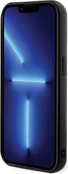 Mbështjellës Karl Lagerfeld 3D Rubber Glitter Logo për iPhone 15 Pro Max, zi