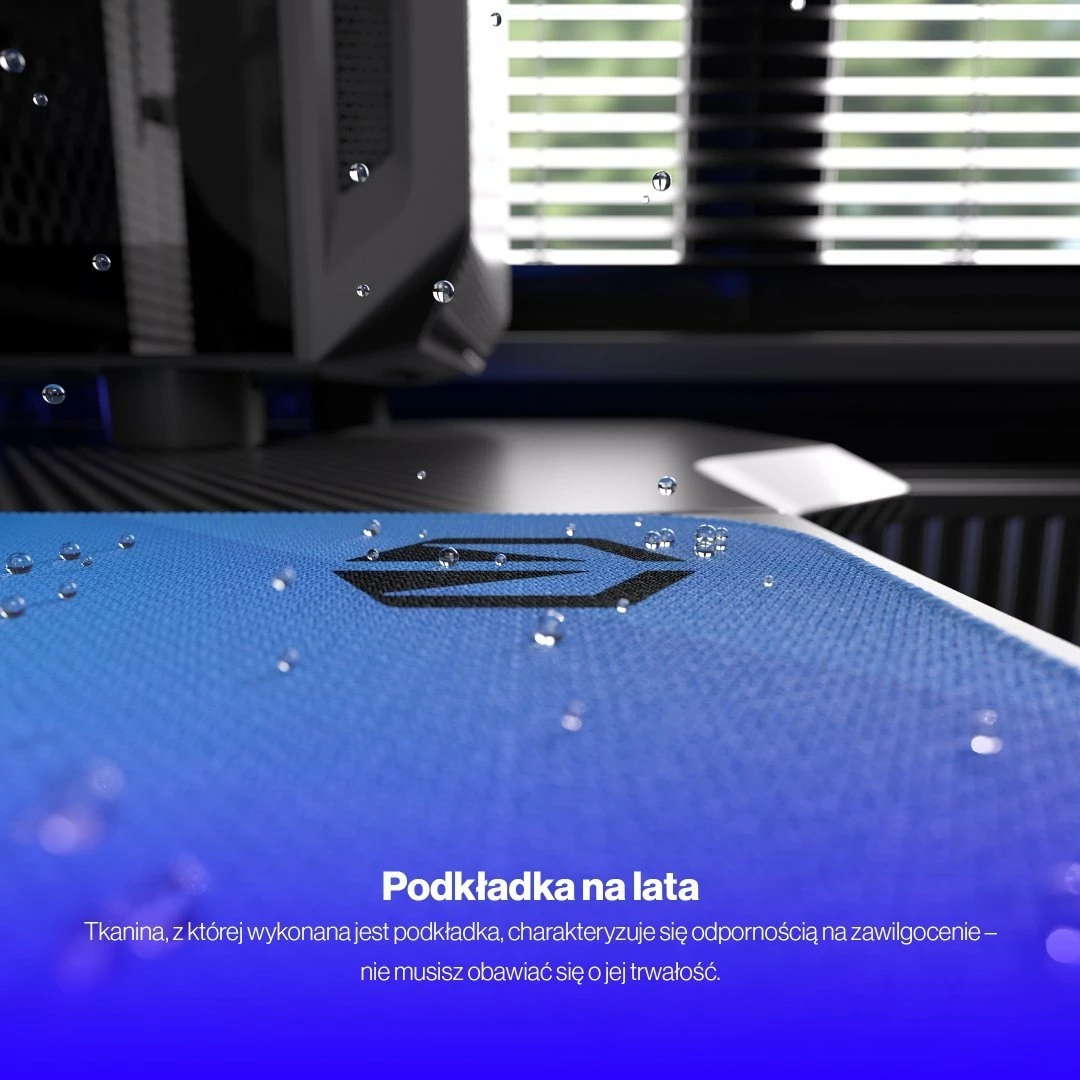 Mauspad Endorfy Crystal Blue XL EY6B014 900×400mm, 3mm, antirrëshqitës, rezistent ndaj lagështisë, blu