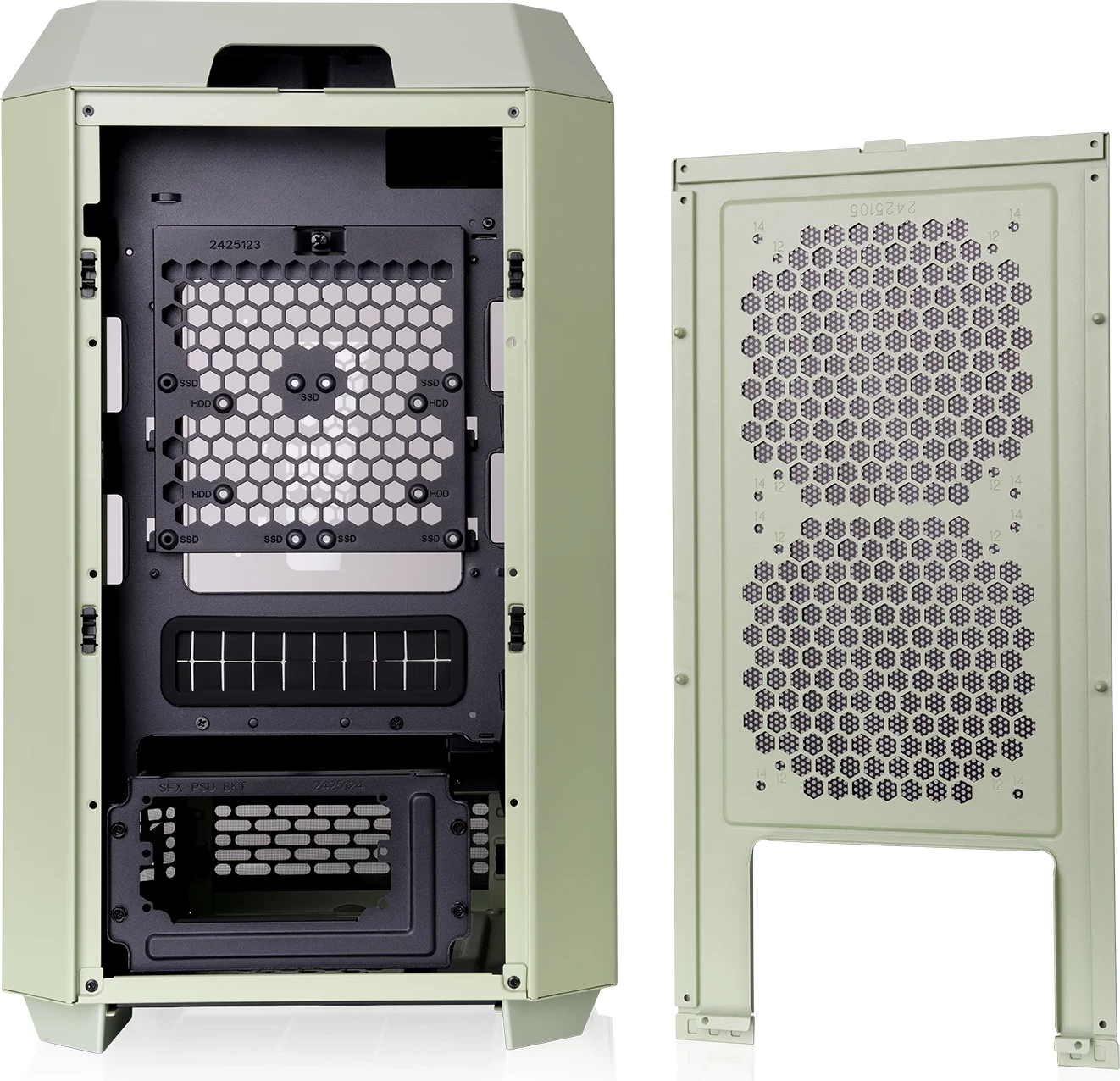 Kasë Thermaltake The Tower 250 TG, Mini Tower, Matcha Green