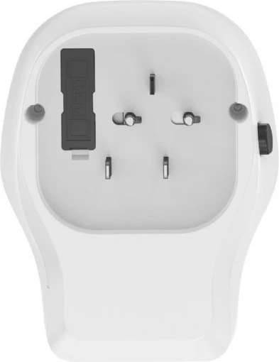 Adapter udhëtimi universal, Gembird, TPA-1A2C20-02-W, 20 W PD/QC, 3x USB (2x Type-C 20 W, 1x Type-A 18 W), prizë AC universale me siguresë 10 A, 4 koka US/UK/EU/AU, e bardhë