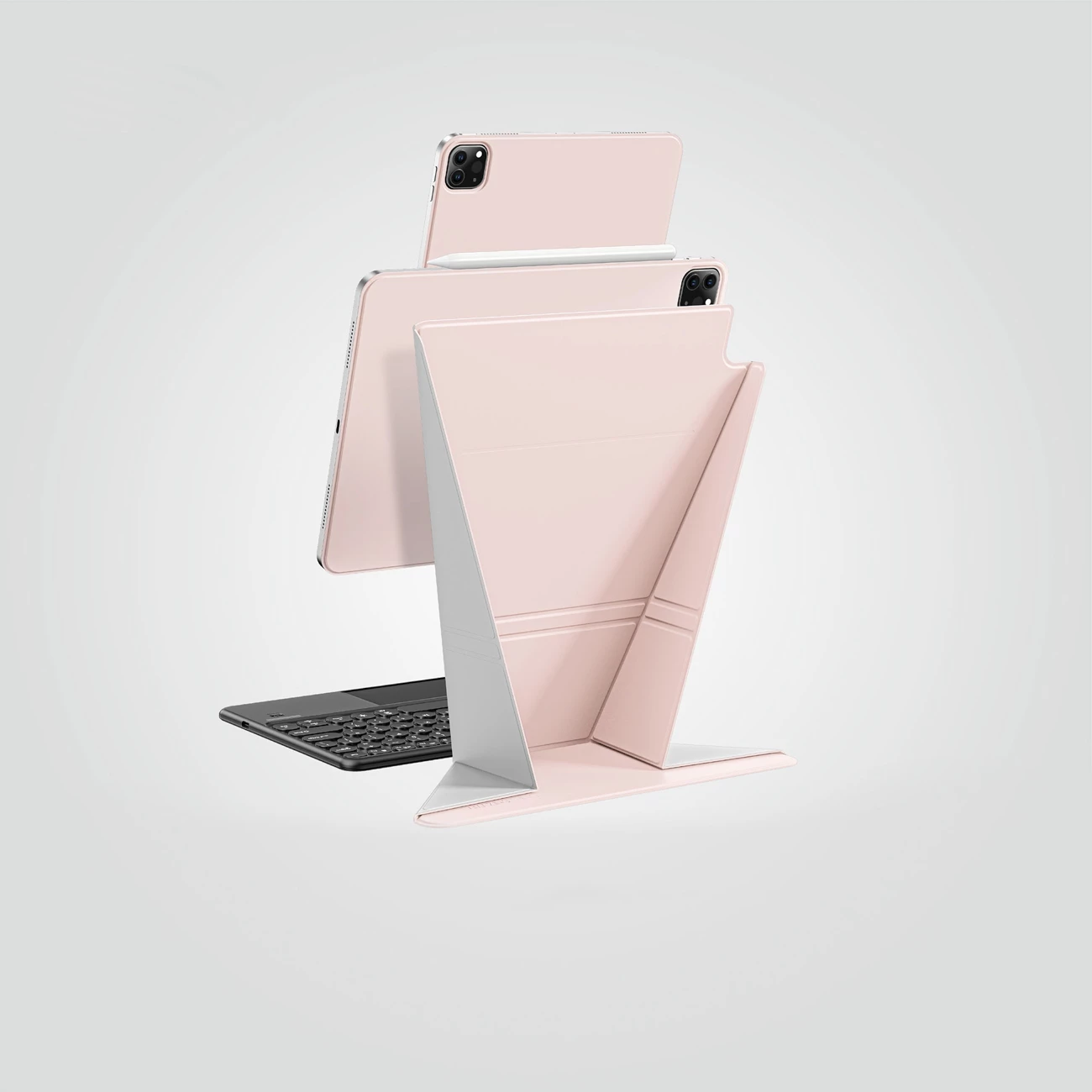 Mbështjellës tablet AmazingThing Matte Pro Mag Folio me stand për iPad Air 11" M3 (2025), rozë
