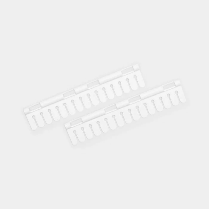 Mbajtëse çorapesh BRABANTIA Sock Holder Double Easy MPN 149788, 28 vende, set 2 copë, e bardhë