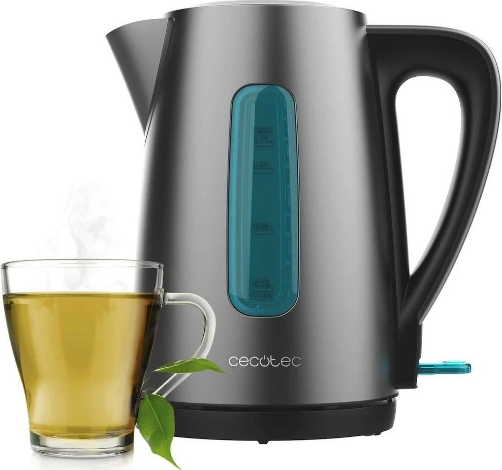 Ibrik elektrik Cecotec Thermosense 210 Steel, 1.7L, 2200W, gri