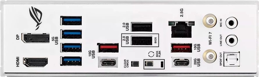 Pllakë amë ASUS ROG STRIX B850-G GAMING WIFI, AM5 mATX, DDR5 4xDIMM, 4xM.2, PCIe 5.0, 2.5GbE, WiFi 7, Bluetooth 5.4, HDMI/DisplayPort, Aura Sync, e bardhë