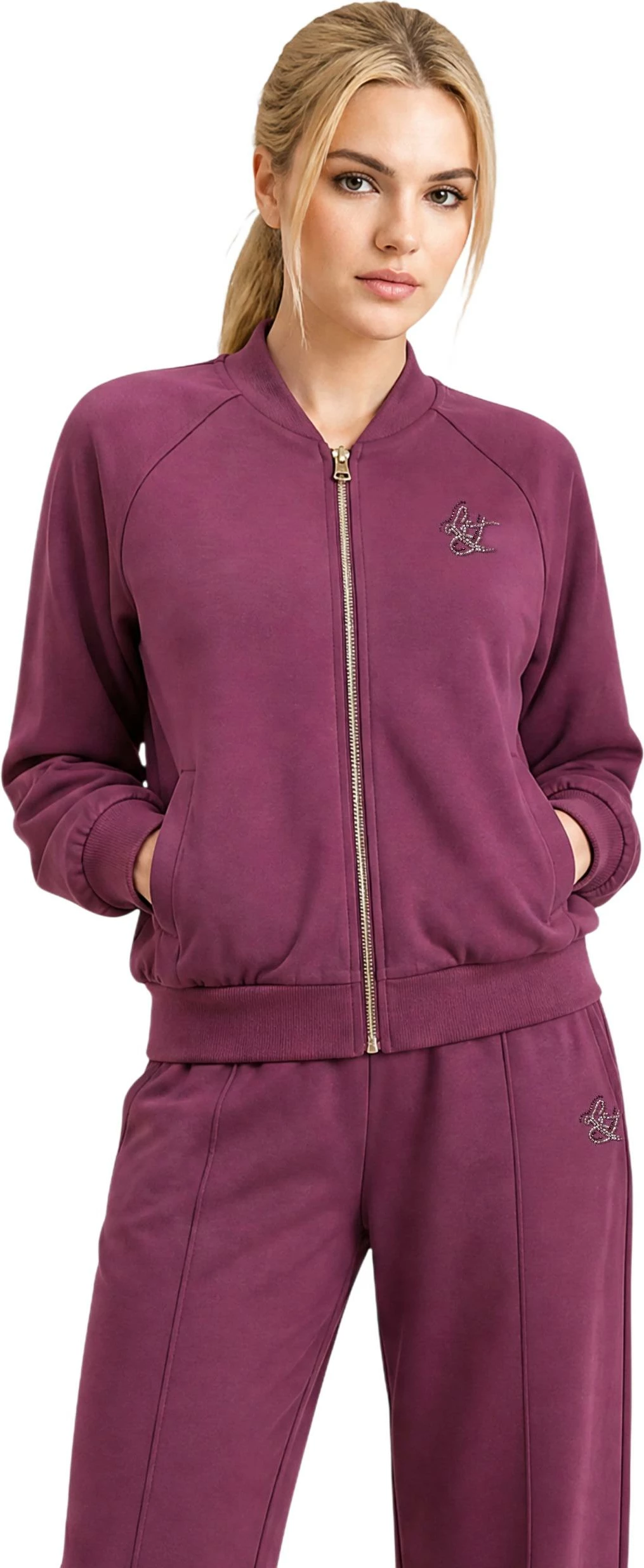 Duks me zinxhir Liu Jo TF6287 J3958 për femra, vjollcë Grape