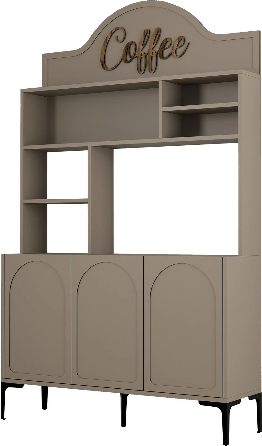 Dollap për kafe, Hanah Home, Lyon 120 - Atlas, ngjyrë e zezë