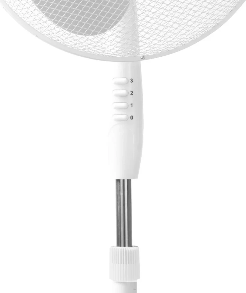 Ventilator me këmbë Elit F-16N 16" (40 cm), 45W, 3 shpejtësi, oscilim, lartësi deri 1.3 m, i bardhë