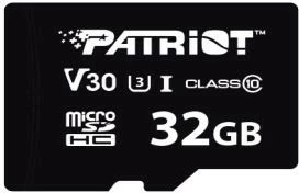 Kartelë memorie Patriot VX V30 microSDHC 32GB, Class 10, UHS-I, U3, V30