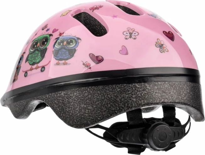 Helmetë biçiklete për fëmijë Meteor KS06 S Little Owl 24809, rozë
