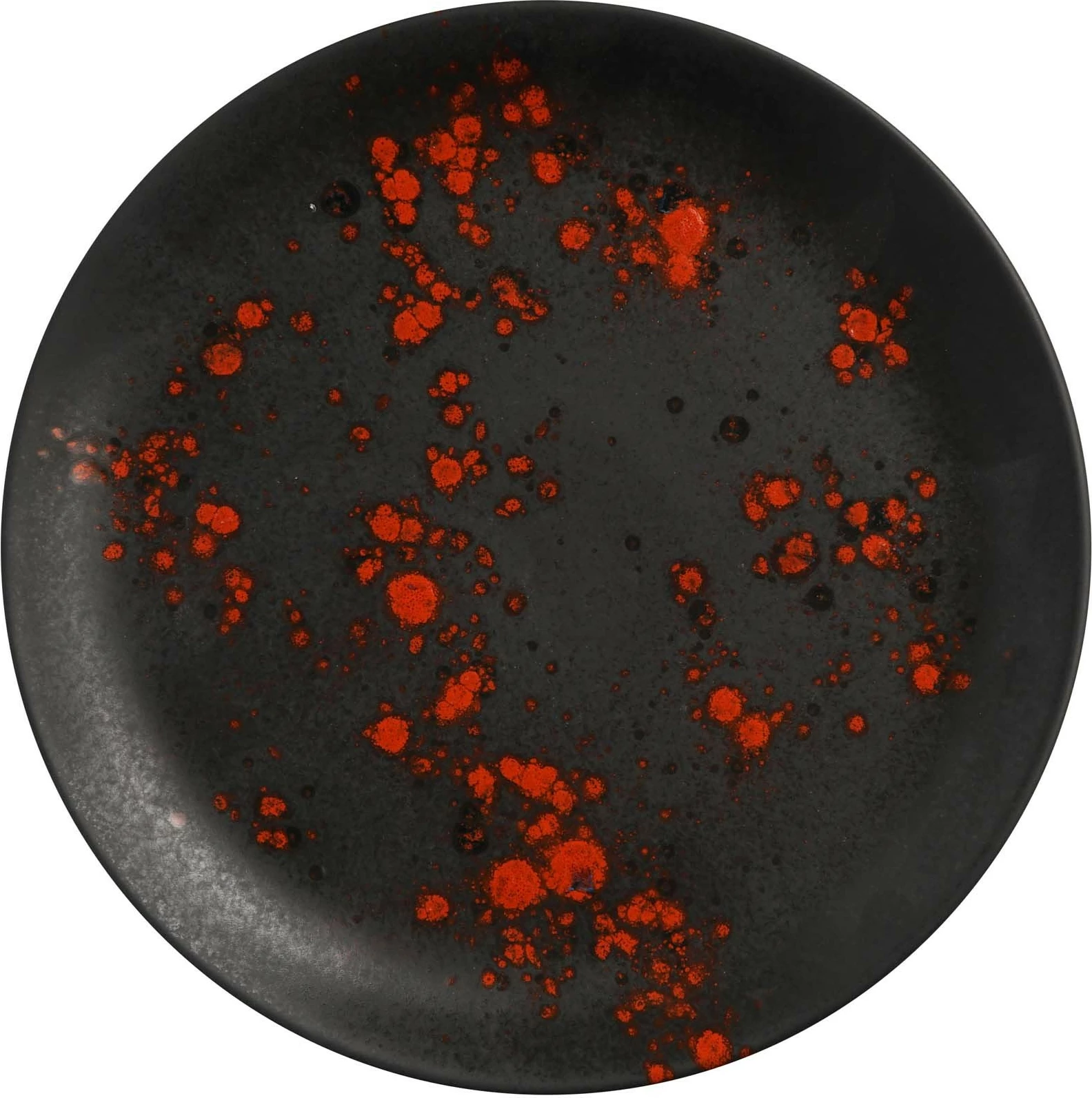Pjatë e sheshtë Fine Dine Bloom Ø190 mm, porcelan, e zezë, set 6 copë