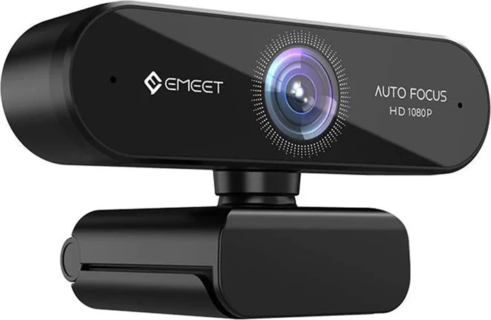Webcam EMEET SmartCam Nova E3109 Full HD 1080p 30fps, autofocus, FoV 73°, 2 mikrofona, USB-A, e zezë, me mbulesë privatësie