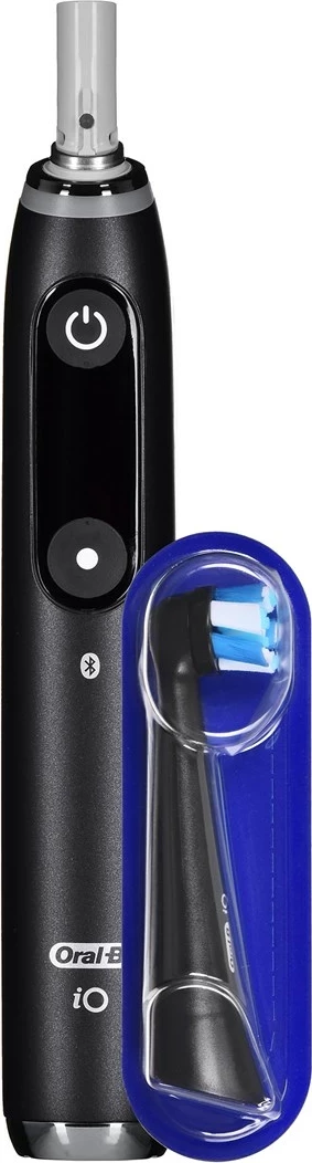 Furçë dhëmbësh elektrike Braun ORAL-B IO 7W, për të rritur, Ekran OLED, 2 koka, e zezë