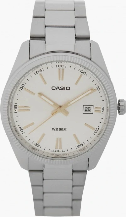 Orë dore Casio MTP-1302D-7A2V, e argjendtë/artë