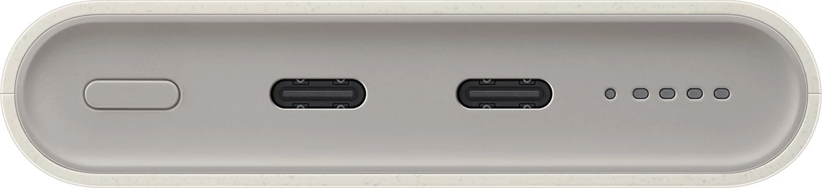 Powerbank Samsung EB-U2510XUEGEU, 10000 mAh, 2x USB-C, karikim induktiv, 25W, Bezhë