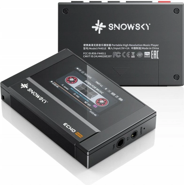 Player muzikor portativ Hi-Res FiiO SNOWSKY ECHO MINI 8GB, ekran 1.99\", Bluetooth 5.3, i zi