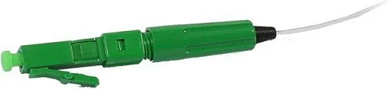 Konektor fibër optike Synergy21 S215667, LC/APC mashkull, 9/125µm, 0.9mm, 10 copë, gjelbër