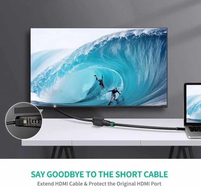 kabllo zgjatëse HDMI 1.4 UGREEN MPN 10142 2m, e zezë, polybag