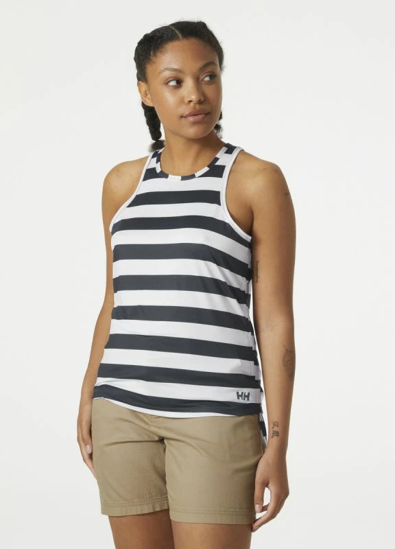 Maiçe për femra Helly Hansen, modeli Siren Tank, me ngjyra të bardha dhe blu deti