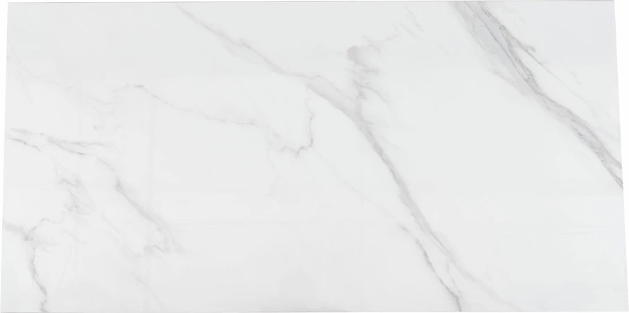 Tavolinë zgjatëse CAPO, ngjyrë e bardhë me motiv mermeri, 180x90x75cm