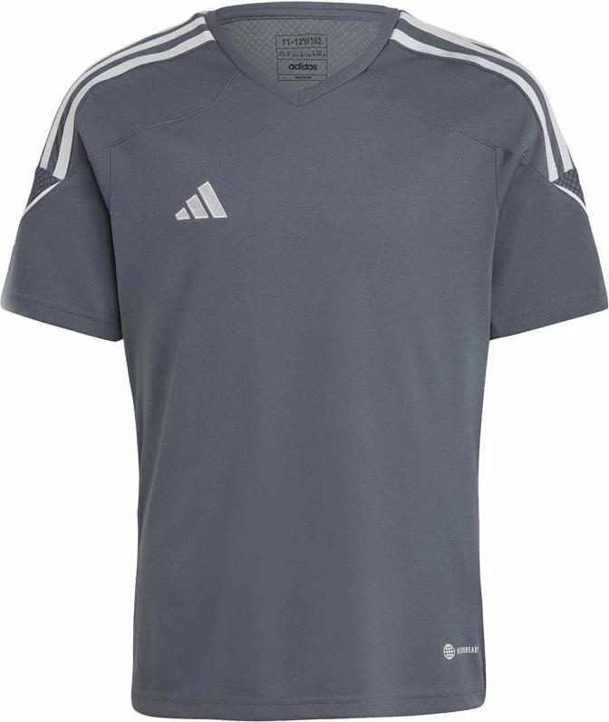 Fanellë futbolli për fëmijë adidas, gri [Madhësia: 152 cm]
