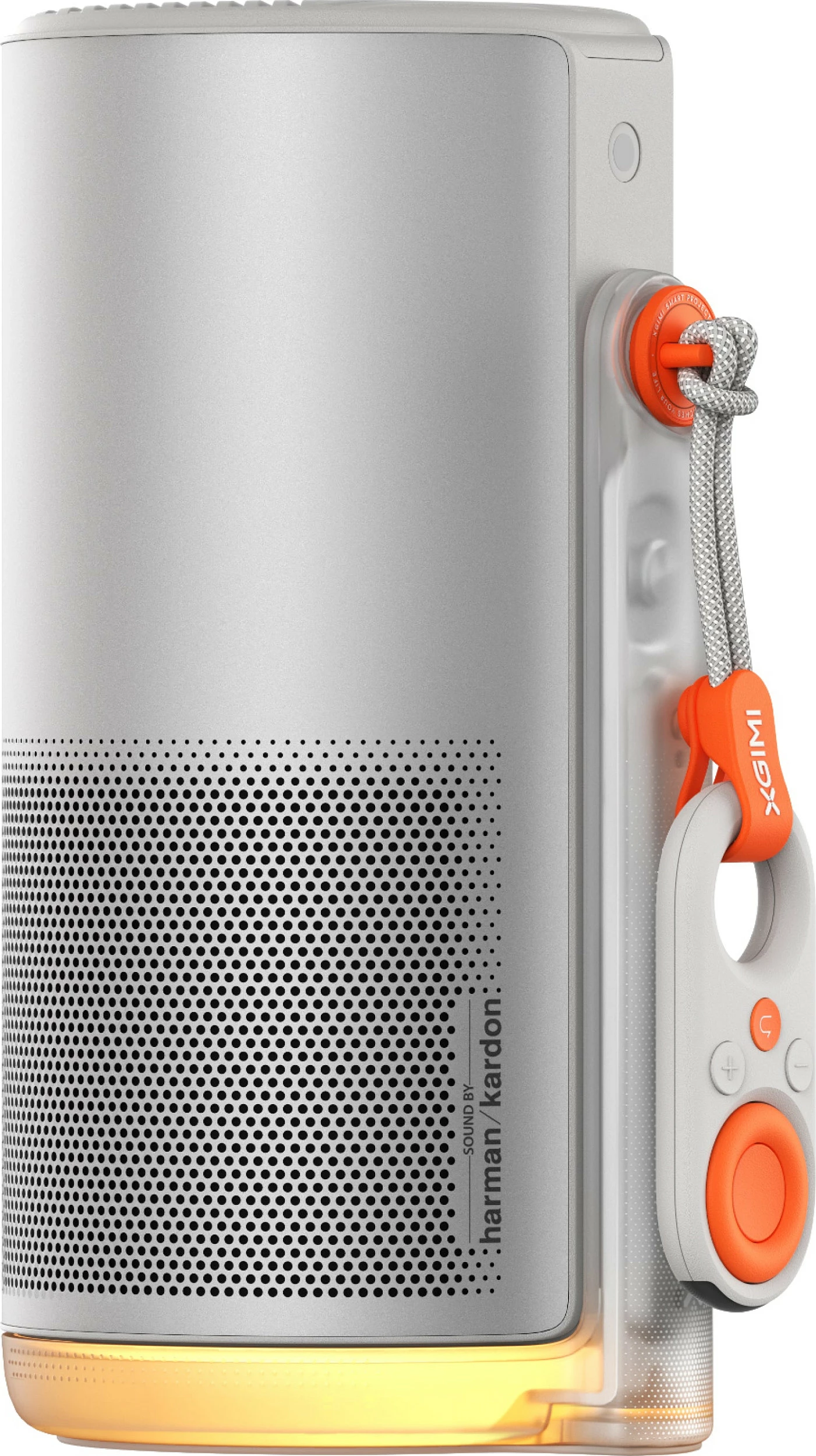 Projektor portativ XGIMI MoGo 4 WK03K, DLP Full HD 1080p, 450 ISO lm, 32GB, me bateri, gri/portokalli