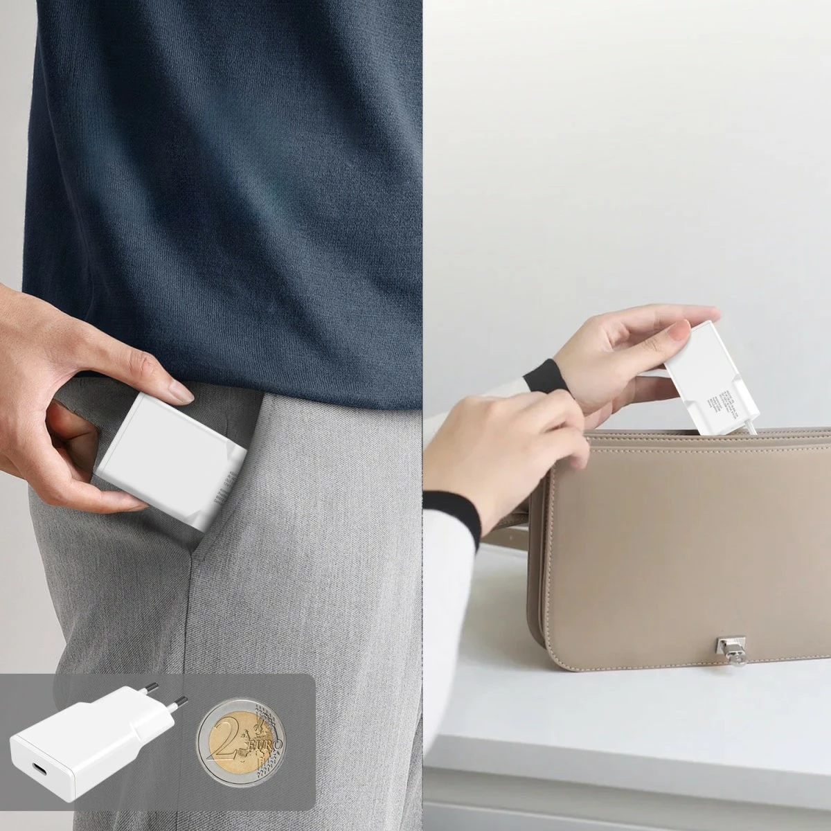 Karikues 4smarts 20W, USB Type-C në Lightning, 1.5m, i bardhë