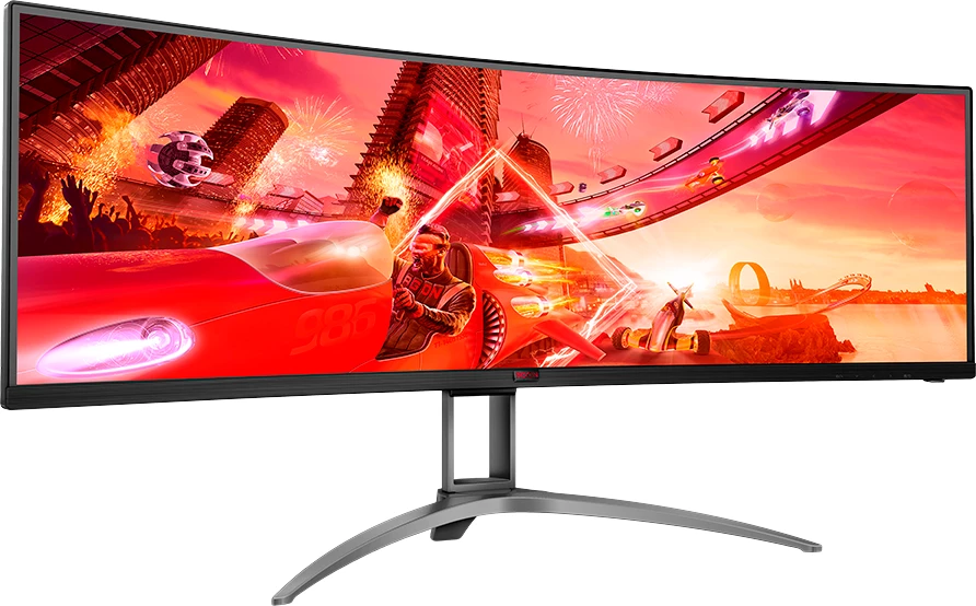 Monitor gaming i lakuar AOC Agon AG493UCX2 49\" DQHD 5120x1440 165Hz VA HDR400, i zi