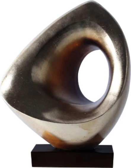 Dekor GASHI totem, polirezine, ngjyrë ari e zezë, 22x13x28 cm