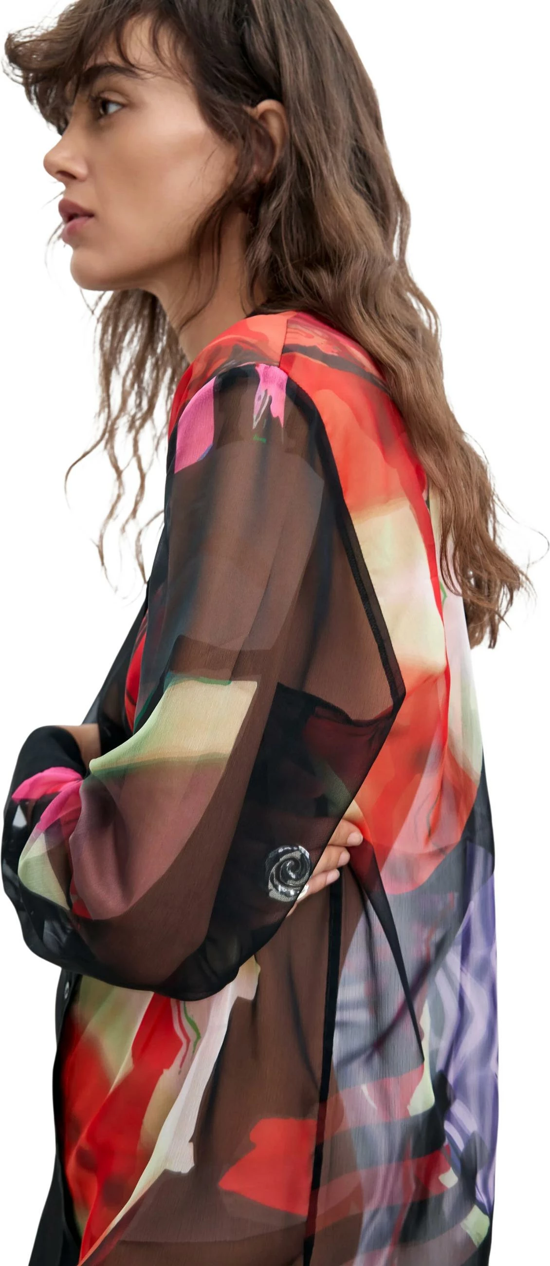Fustan për femra Desigual VEST_MAMEN_LACROIX 26WWVW43, i zi [Madhësia: XS]