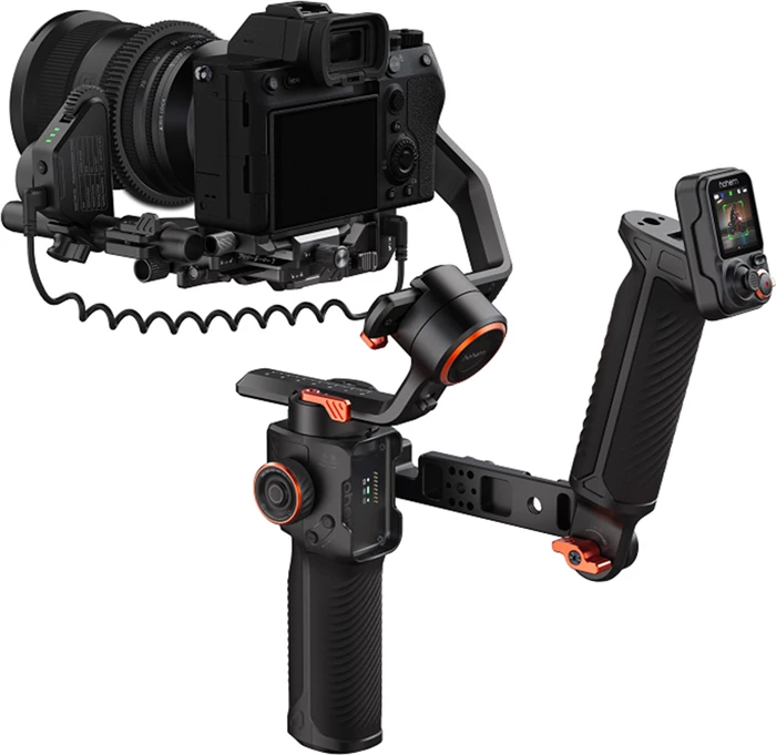 Gimbal HOHEM iSteady MT3 Pro, 3-aksësh, AI tracking, ngarkesë 2.5 kg, bateri 4350 mAh, remote me ekran 1.4\", Pro Kit