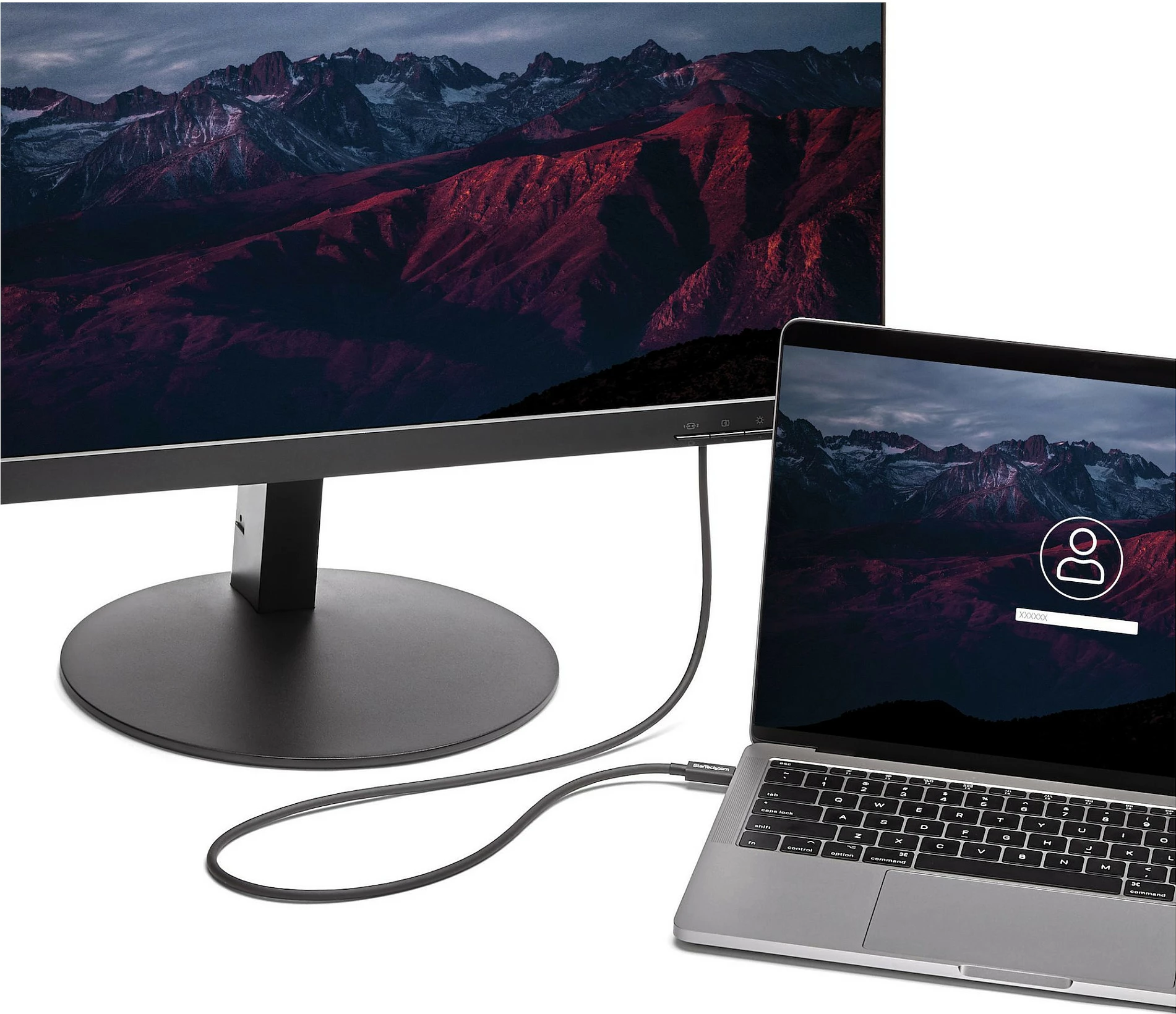 Kabllo Thunderbolt 3 USB-C StarTech TBLT3MM1M, 1m, 20Gbps, 4K 60Hz, e zezë