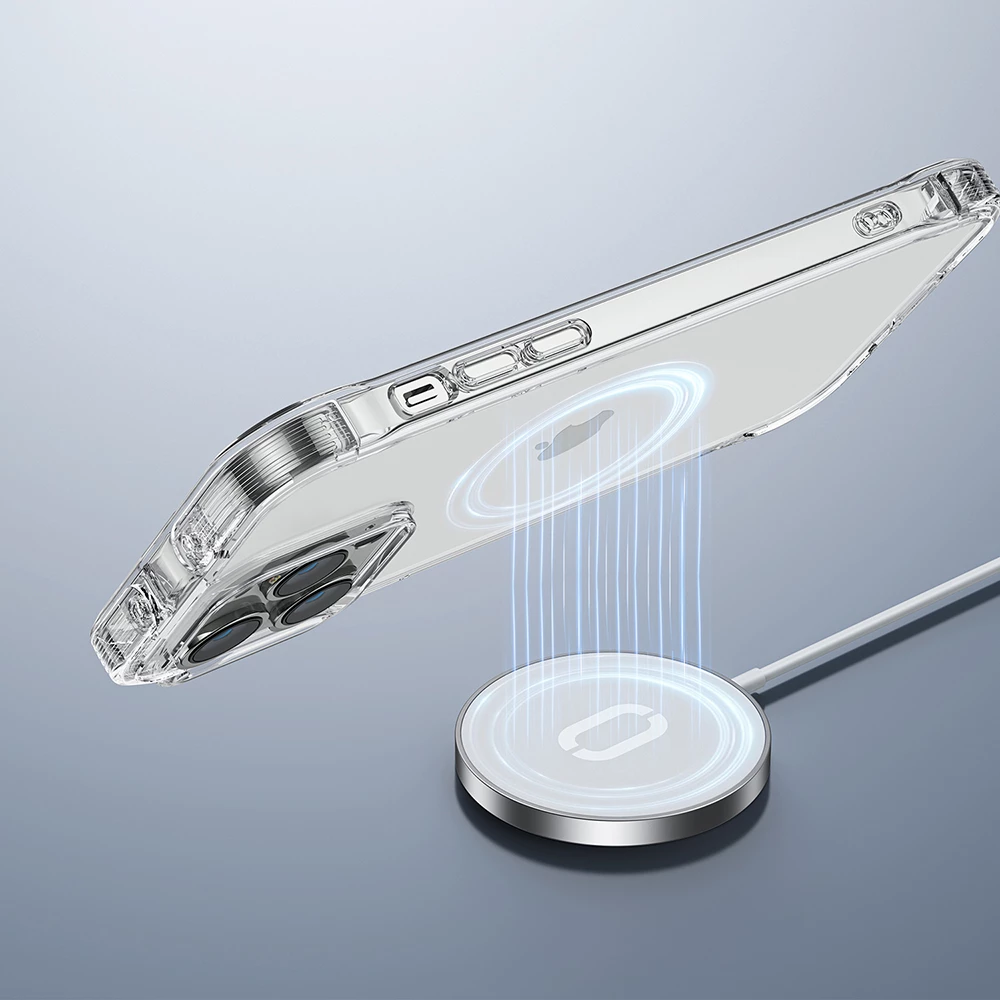 Mbështjellës Joyroom Defender Series JR-14H1 për iPhone 14, me mbajtëse, Transparent