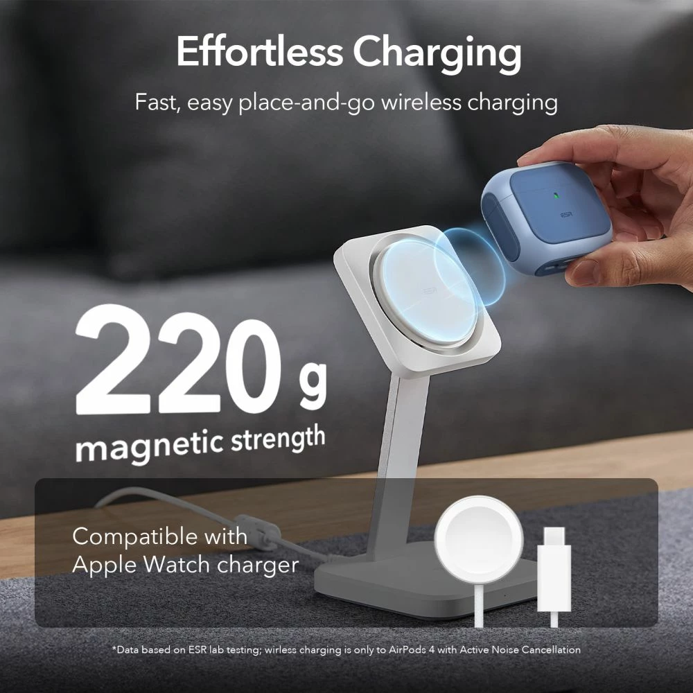 Mbështjellës ESR Orbit HaloLock për AirPods 4, MagSafe, Blu