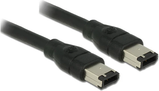 Kabllo FireWire 400 DeLOCK 83273, 6-pin në 6-pin, 0.5 m, 400 Mbit/s, e zezë
