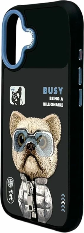 Kapak telefoni Nimmy Cool&Cute 2.0 për iPhone 17, i zi