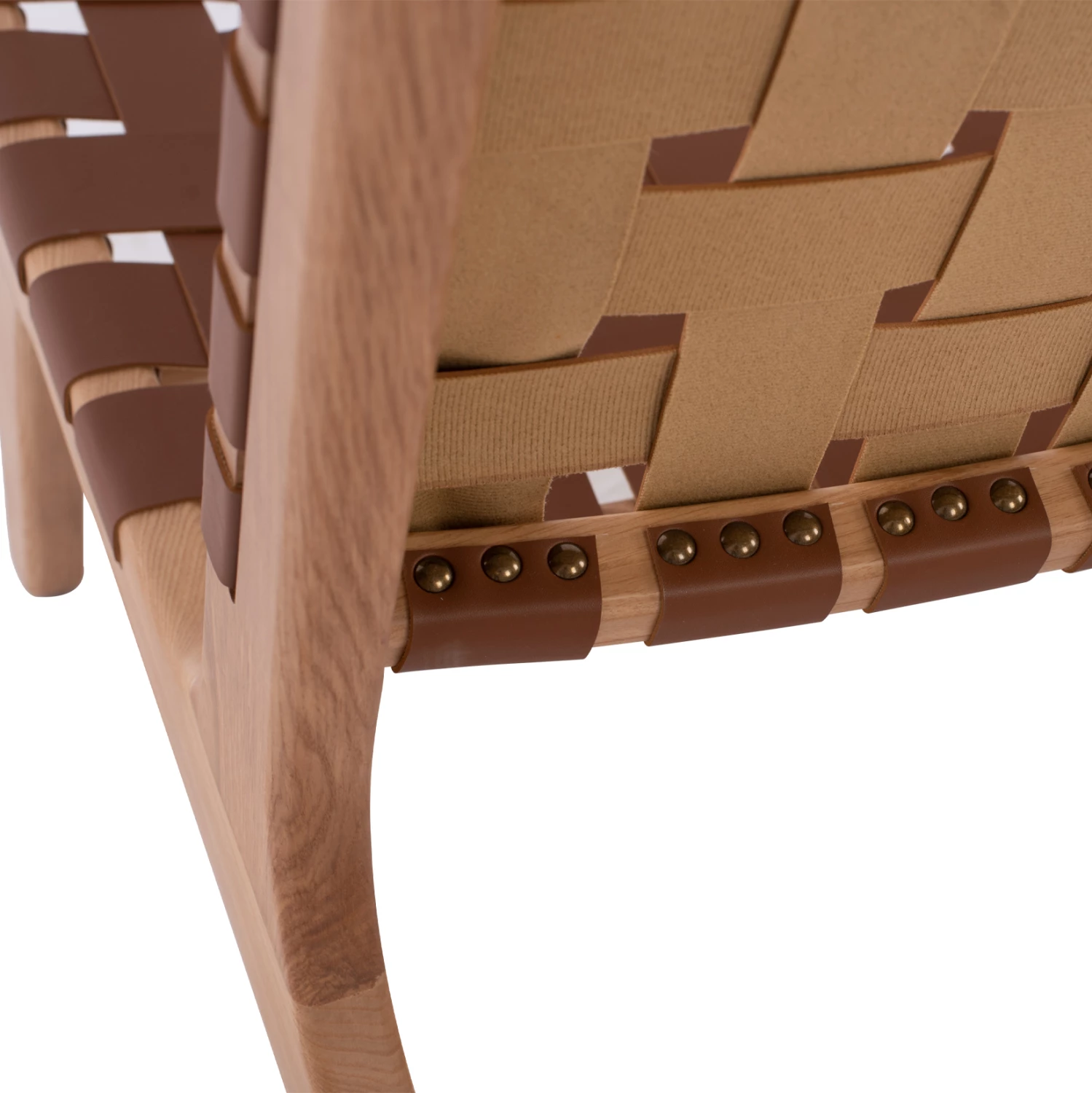 Karrige lounge prej druri, lëkurë PU e thurur, kafe, FH9326.01, 68x79x69cm