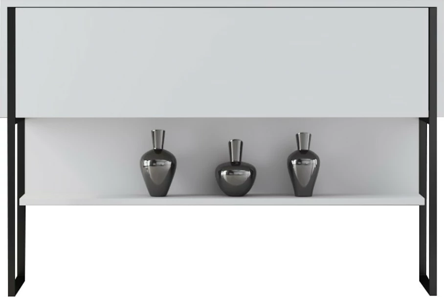 Komodë Hanah Home Luxe, e zezë dhe e bardhë