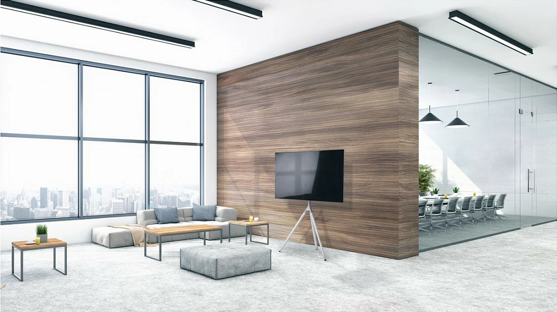 Mbajtëse TV në dysheme OneForAll WM7462, 32-65", VESA deri 400x400, rrotullim 360°, argjendtë