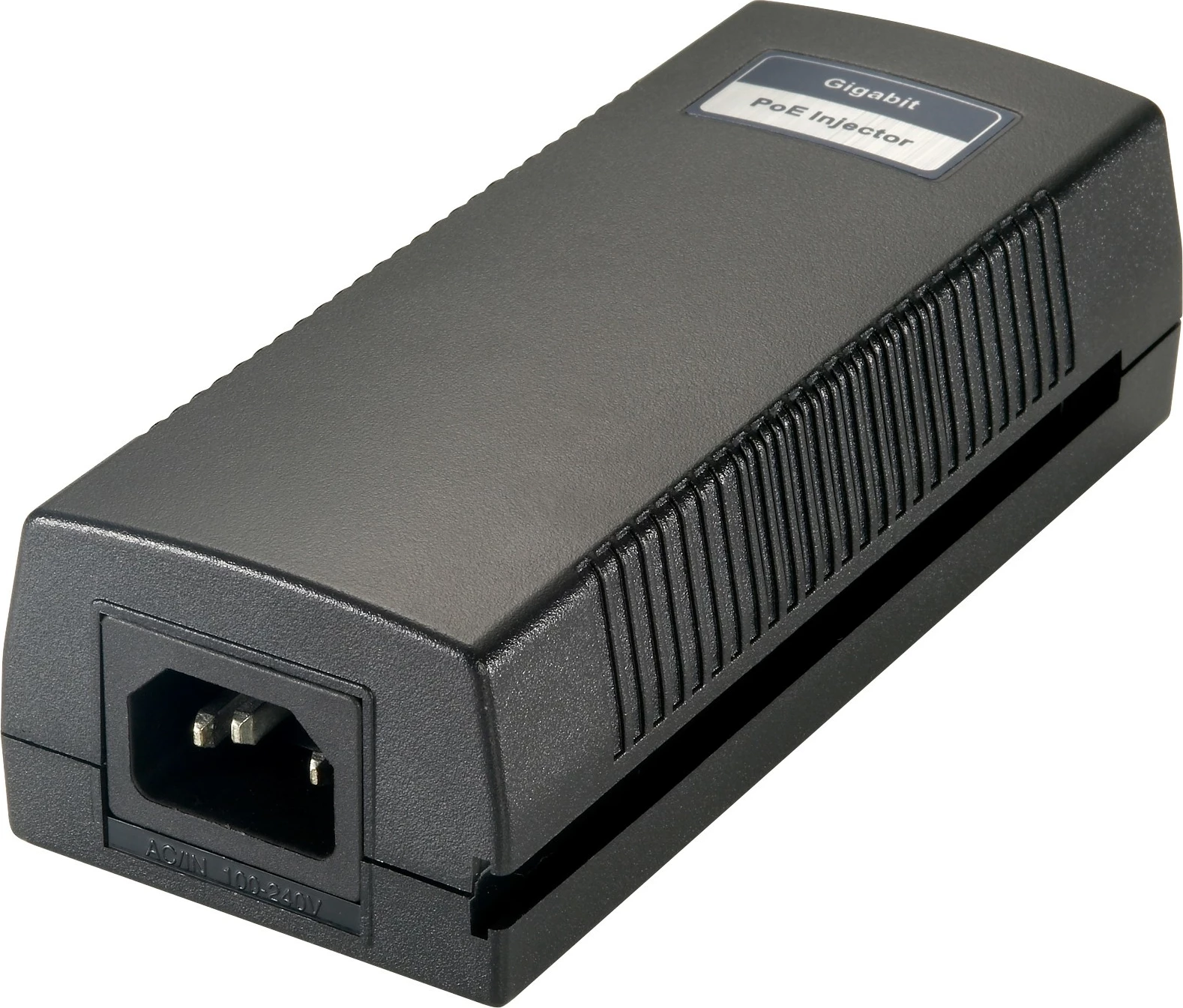 PoE Injector LevelOne POI-3004, Gigabit Ethernet, 30W, e zezë