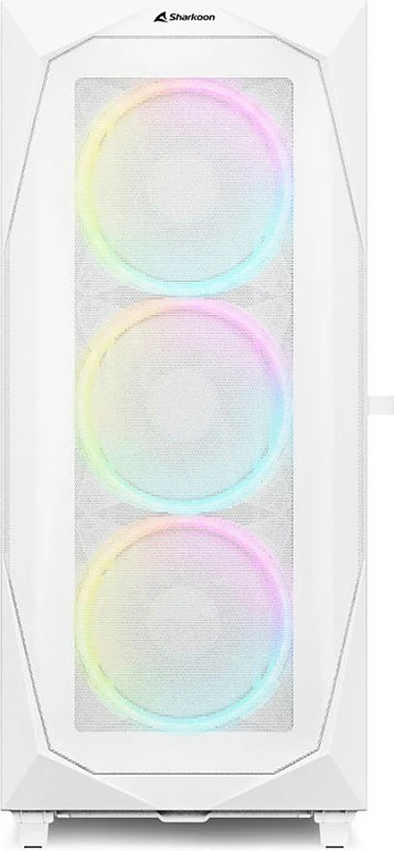 Kasë Sharkoon REV300 midi tower e bardhë me RGB