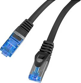 Kabllo rrjeti LANBERG PCF6A-10CC, Cat6a, 1 m, S/FTP, 10 Gbps, e zezë