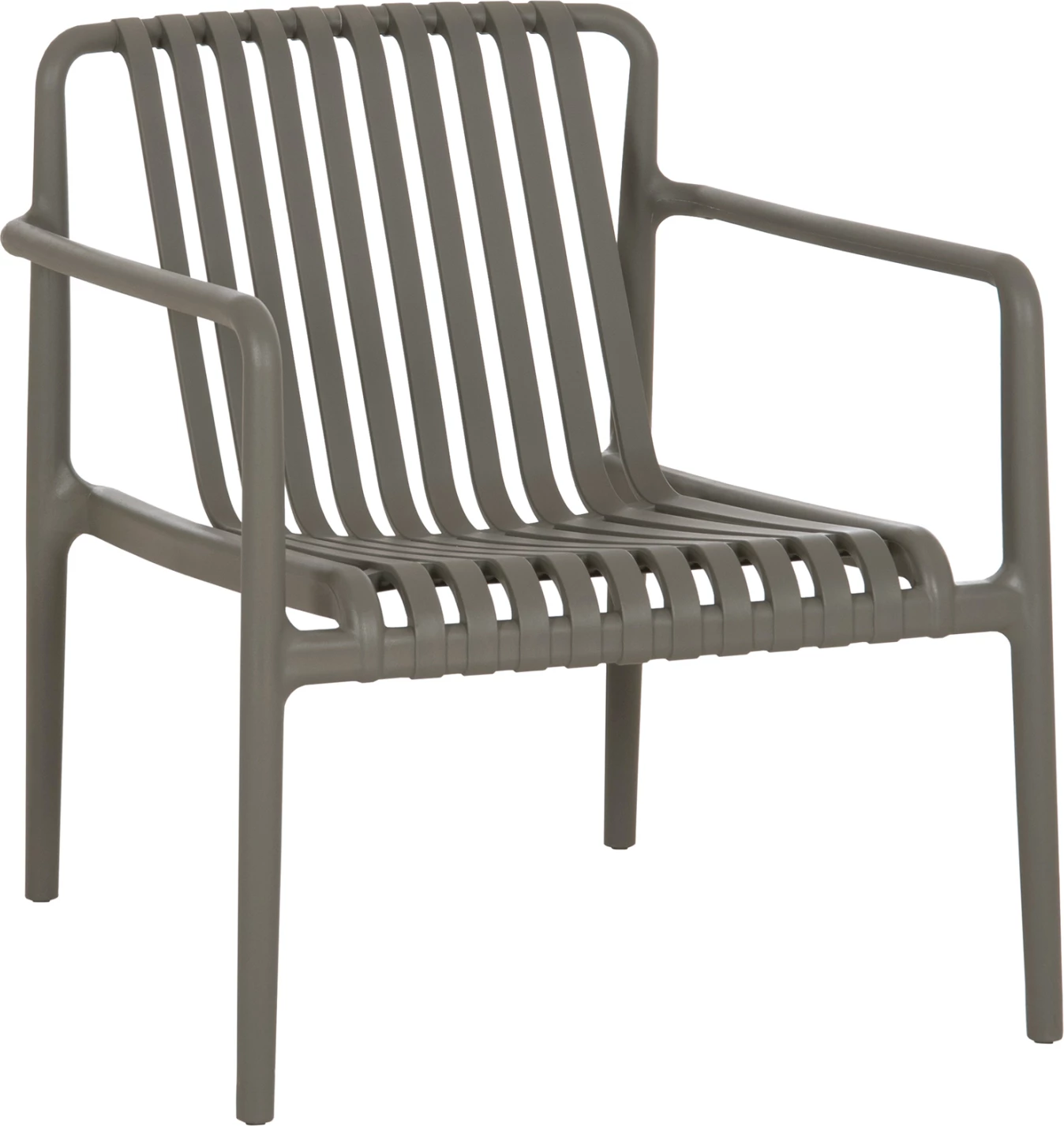 Karrige lounge për jashtë, ngjyrë ulliri, MALEN FH6626.05, polipropilen, 67x75x75cm