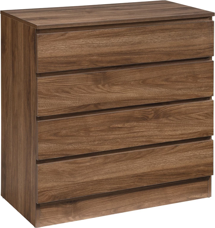 Komodë me 4 sirtarë, ngjyrë arre, 76x40x81 cm