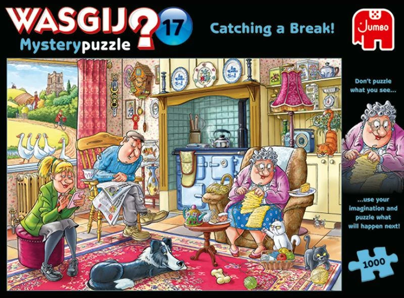 Puzzle, Jumbo, Wasgij Mystery 17 Peace, Joy, Pancakes, 1000 copa
