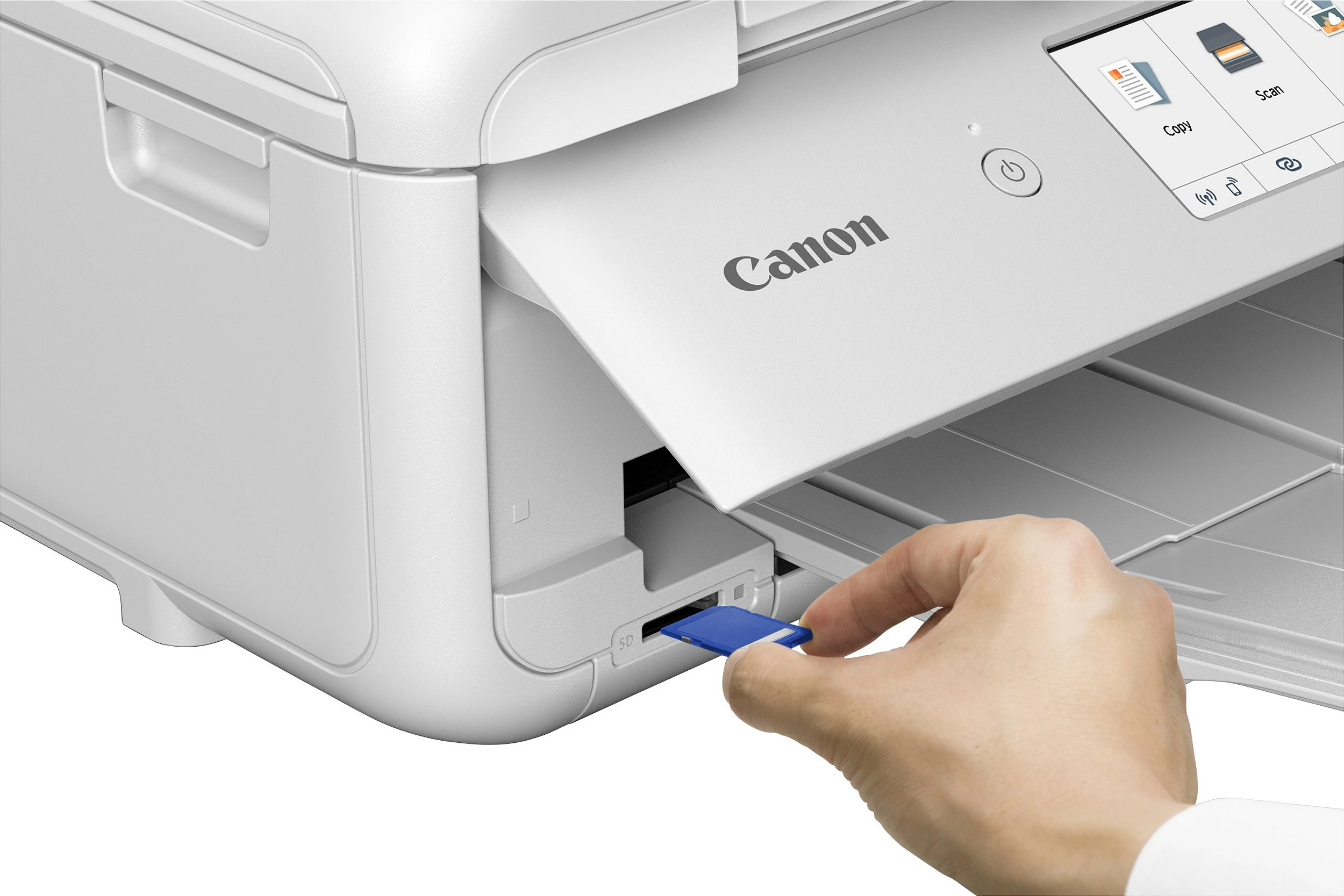 Printer multifunksional Canon PIXMA TS9551Ca, 3-në-1, A3, Duplex, ADF 20 fletë, i bardhë