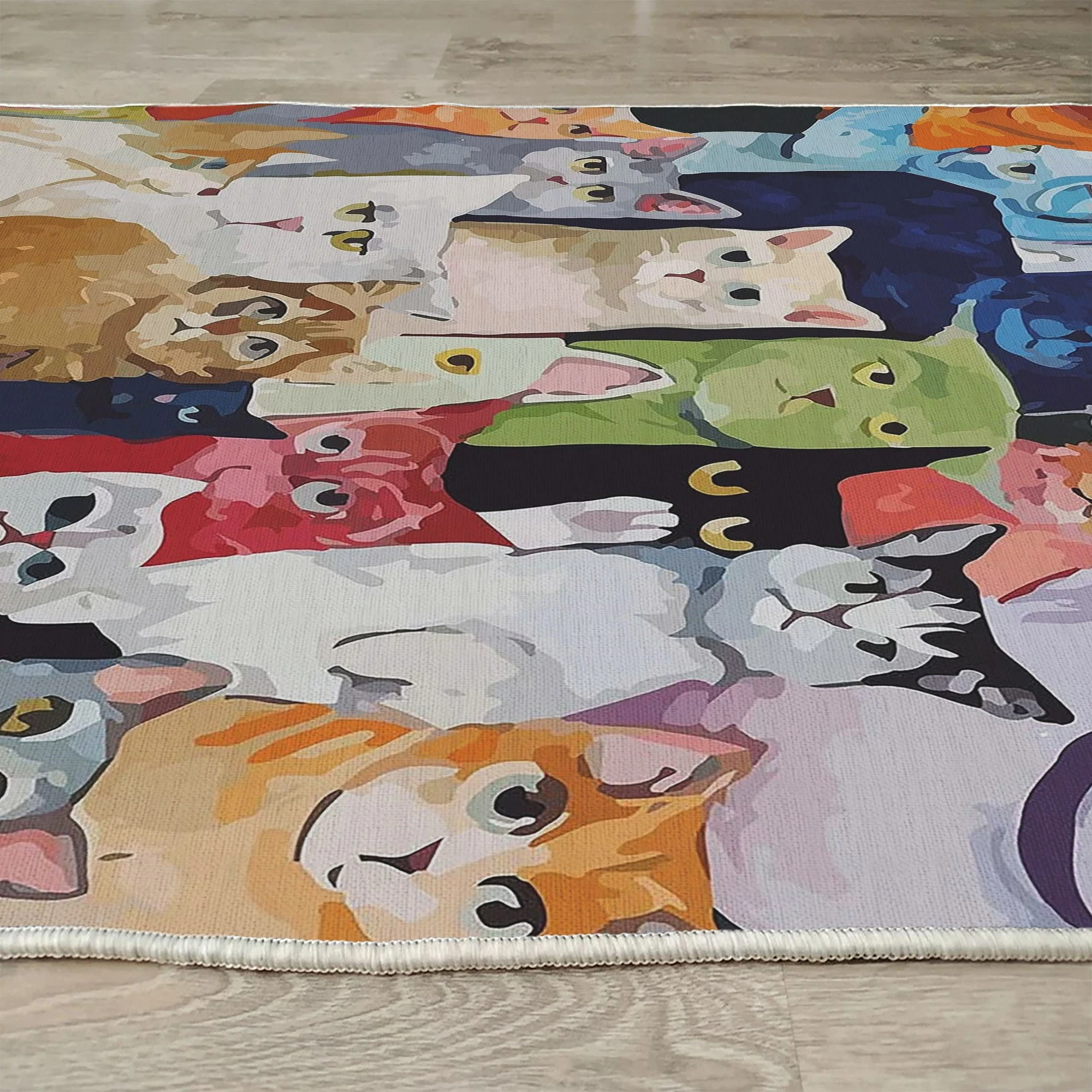 Qilim me dizajn mace, shumëngjyrësh, 160x230cm, Woopamuk238