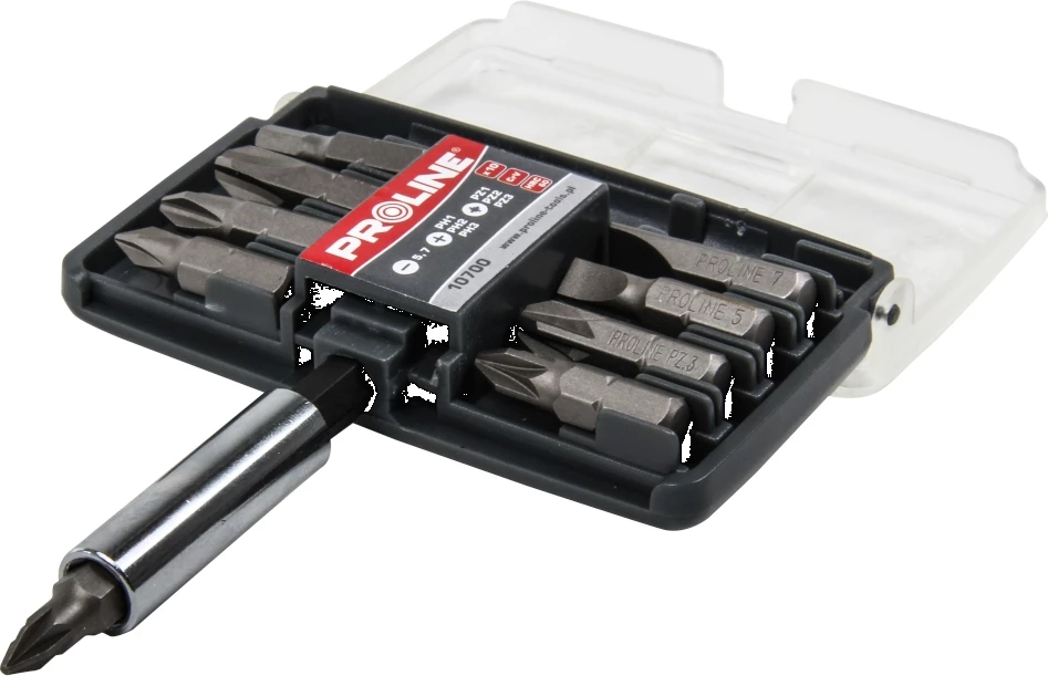 Set bitash për kaçavidë Proline 10699, 10 copë me mbajtës magnetik