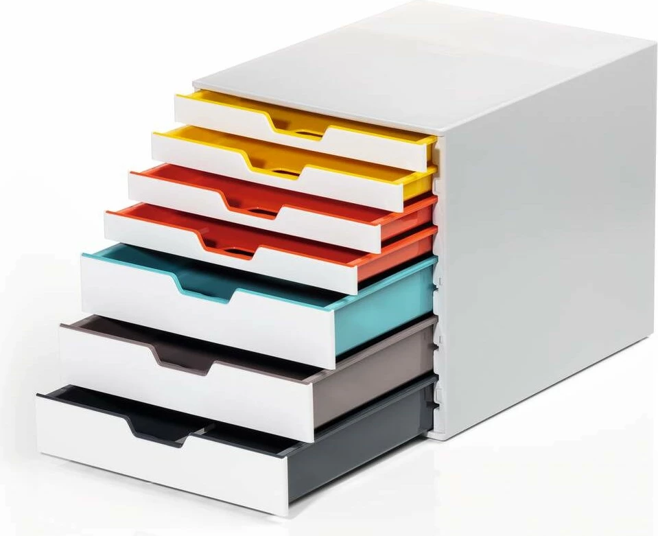 Organizer me 7 sirtarë Durable VARICOLOR MIX 7, plastikë, A4, gri